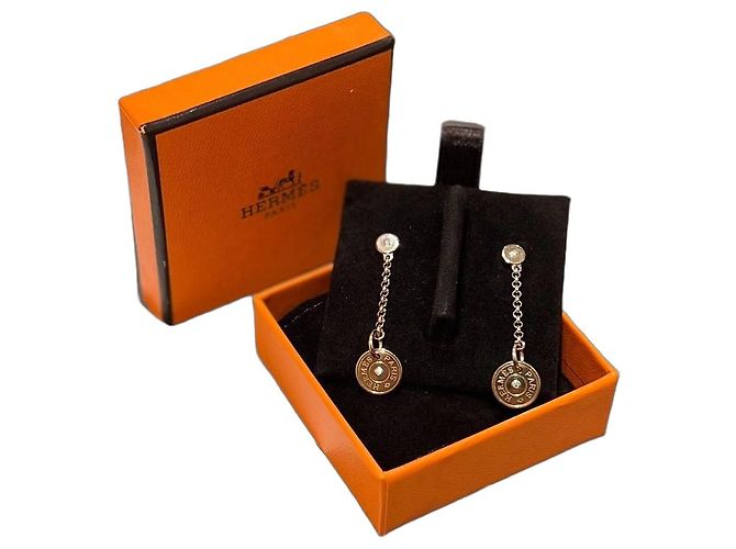 Orecchini Hermès in oro 18K e diamanti D'oro