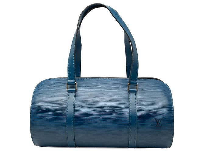 Louis Vuitton Blue Epi Soufflot Blau