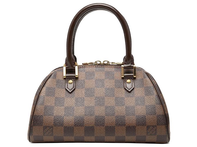 Louis Vuitton Brown Damier Ebene Mini Ribera Marrom