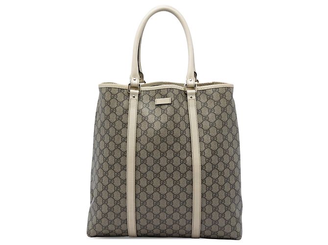 Gucci Beige GG Supreme Joy Vertical Tote