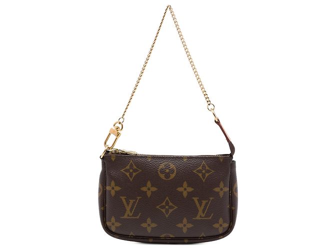 Louis Vuitton Brown Monogram Mini Pochette Accessoires Marrom