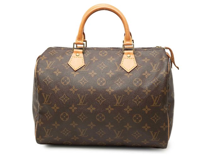 Louis Vuitton Brown Monogram Speedy 30 Marrom