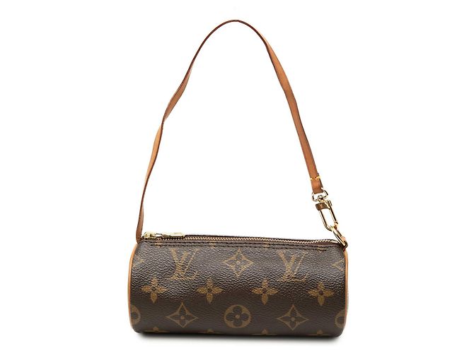 Louis Vuitton Brown Monogram Papillon Pochette Marrone