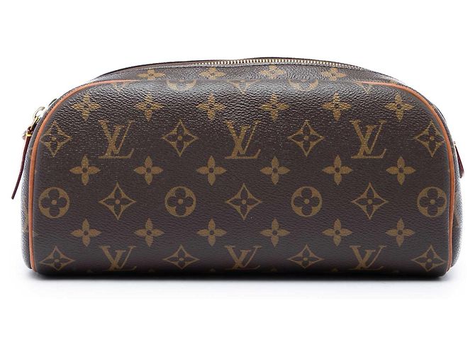 Necessaire Louis Vuitton Brown Monogram Dopp Kit Marrom
