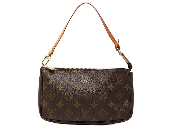 Louis Vuitton Brown Monogram Pochette Accessoires Marrom
