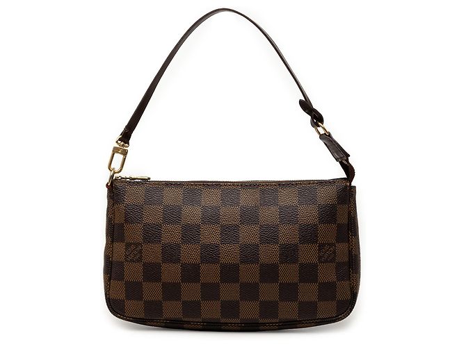 Louis Vuitton Brown Damier Ebene Pochette Accessoires Marrone