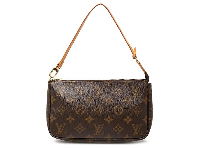 Louis Vuitton Brown Monogram Pochette Accessoires Marrom