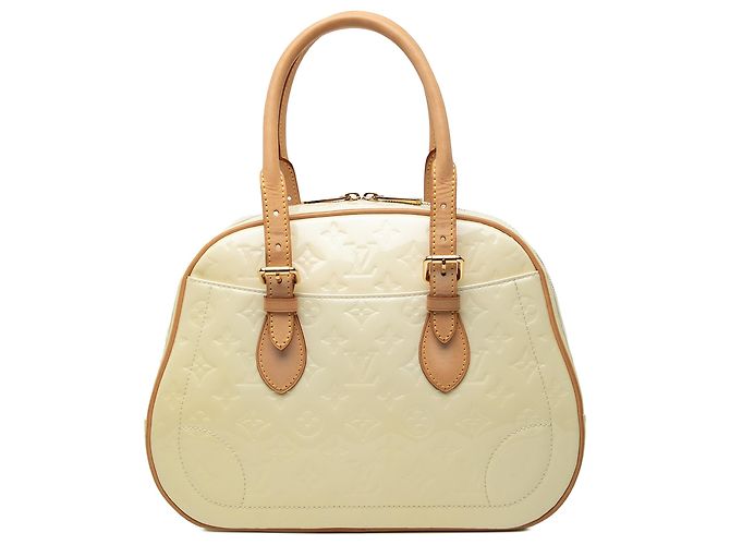 Louis Vuitton White Monogram Vernis Summit Drive Branco Cru