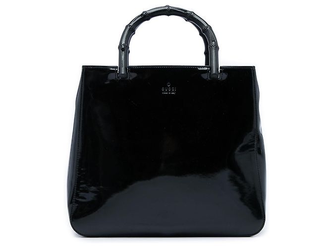 Sac à main Gucci Black Bamboo Noir