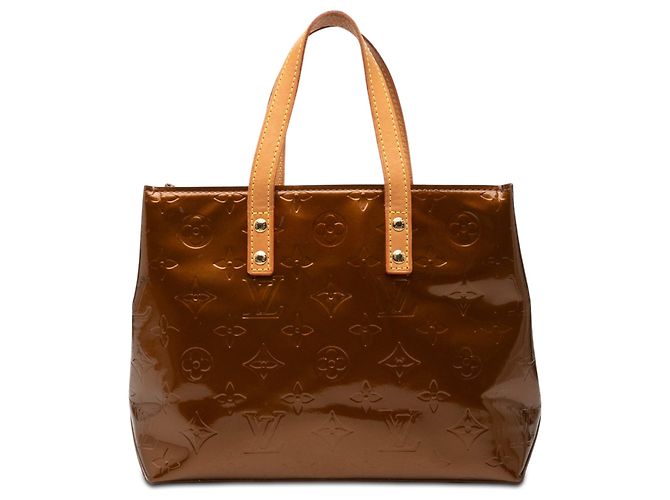 Louis Vuitton Brown Monogram Vernis Reade PM Marron Marron clair
