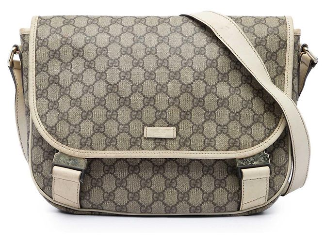 Borsa a tracolla Gucci Beige GG Supreme
