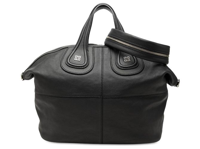 Bolsa Nightingale Givenchy em pele de vitelo preta, tamanho Medium Preto