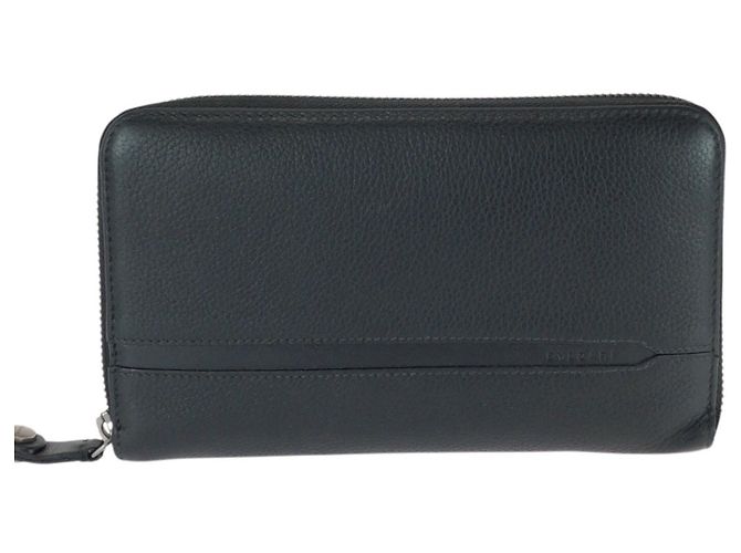 Bulgari Bvlgari Octo Black Leather Long Wallet