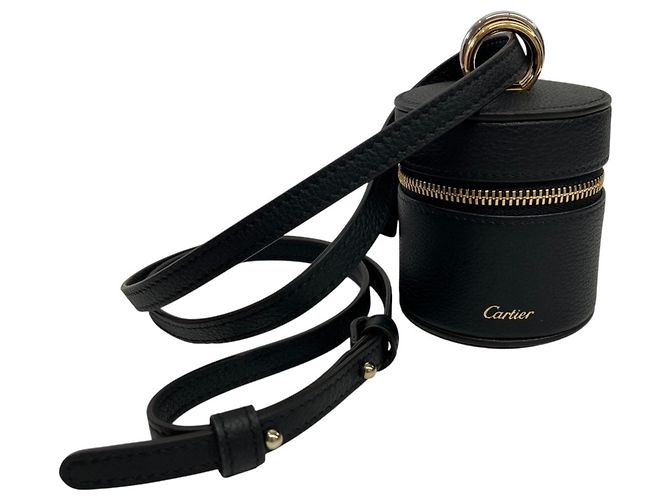 Borsa a tracolla in pelle Cartier Trinity Nero