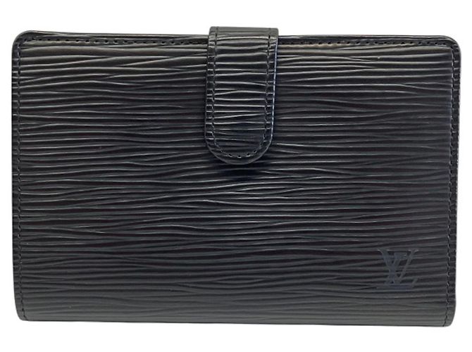 Louis Vuitton Epi Leather Bi-fold Wallet Black