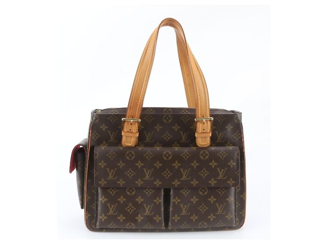 Borsa Tote Louis Vuitton Monogram Multipli Cite Marrone