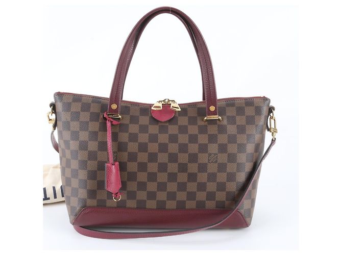 Sac cabas Louis Vuitton Damier Hyde Park Marron Fuschia