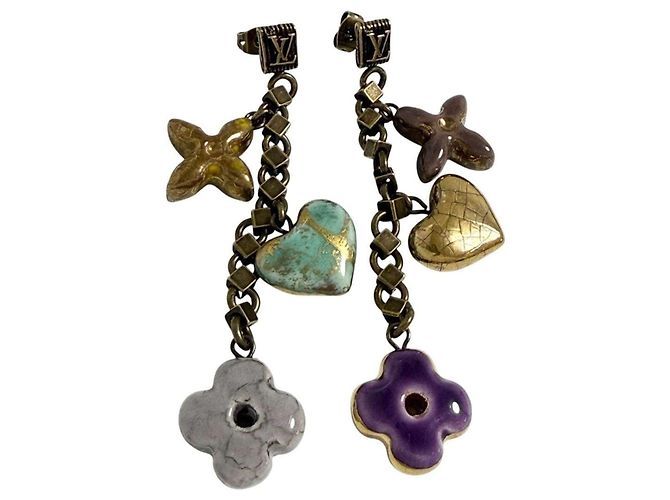 Orecchini a catena da donna Louis Vuitton con multi-charm