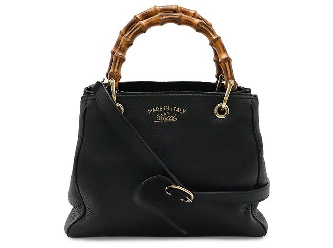 Gucci Bamboo Small Shopper Negro