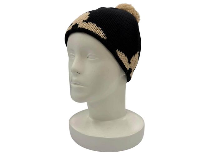 Louis Vuitton Wool Knit Cap Black
