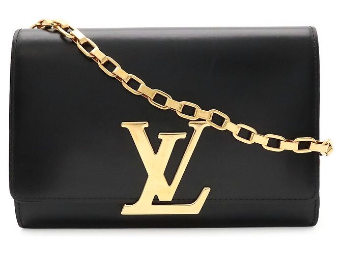 Borsa a tracolla Louis Vuitton Pochette Louise Nero