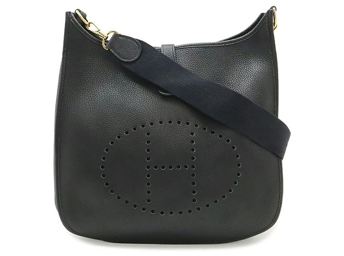Hermès Borsa a tracolla Hermes Evelyne Nero