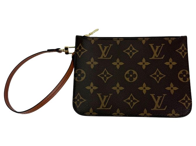 Looping Louis Vuitton Pochette Monogram from Loop Hobo Clutch Bag Marrone