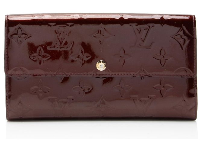 Portefeuille Sarah Louis Vuitton Monogram Vernis Rouge