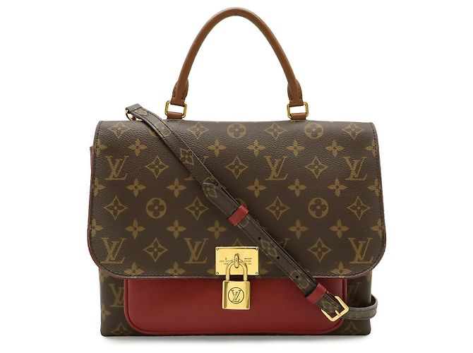 Bolsa de Ombro Louis Vuitton Monogram Marignan Rosa
