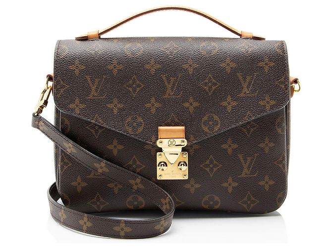 Bolsa de Ombro Louis Vuitton Monogram Canvas Pochette Metis Marrom