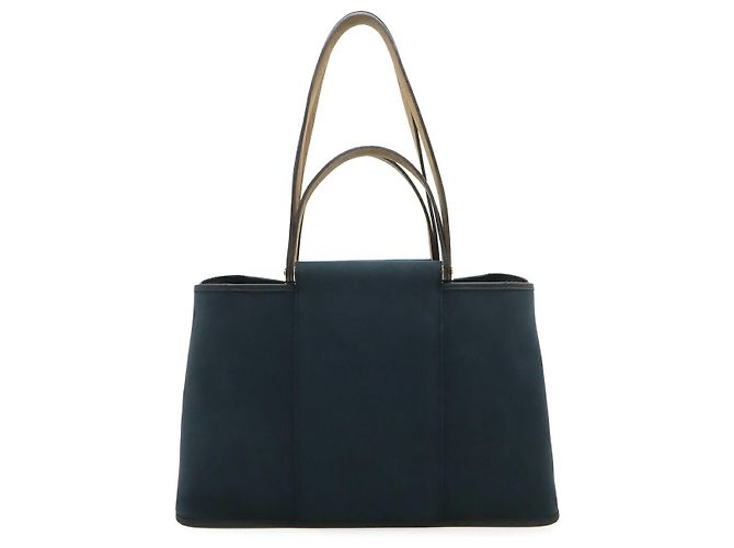 Borsa Tote Hermès in tela nera Nero