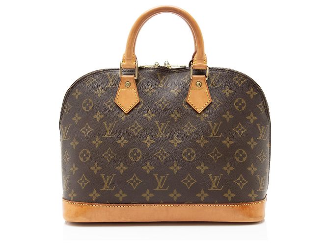 Borsa Louis Vuitton Vintage Monogram Canvas Alma PM Marrone