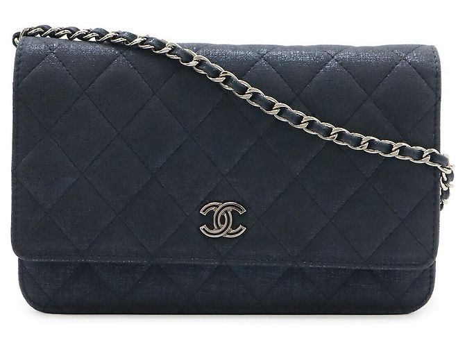 Cartera con cadena Chanel Matelassé Azul