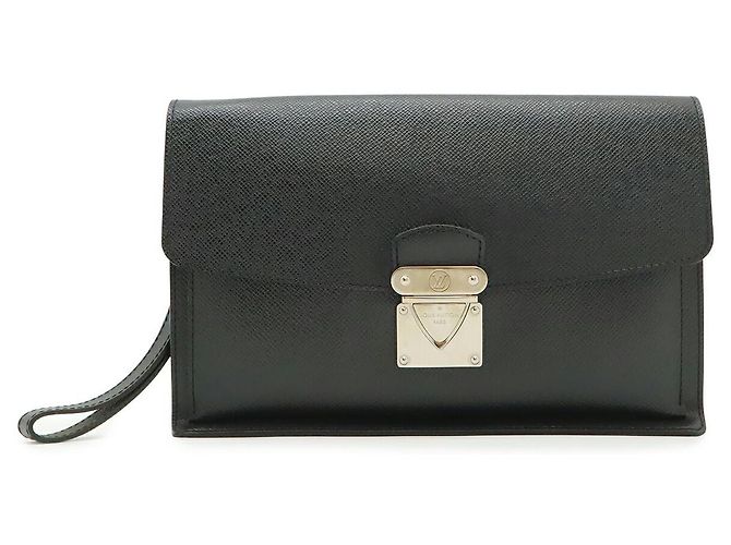 Clutch Louis Vuitton Taiga Belair Nera Nero