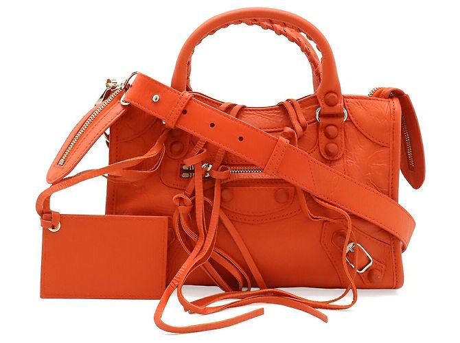 Borsa Balenciaga Classic Mini City Bag Rosso