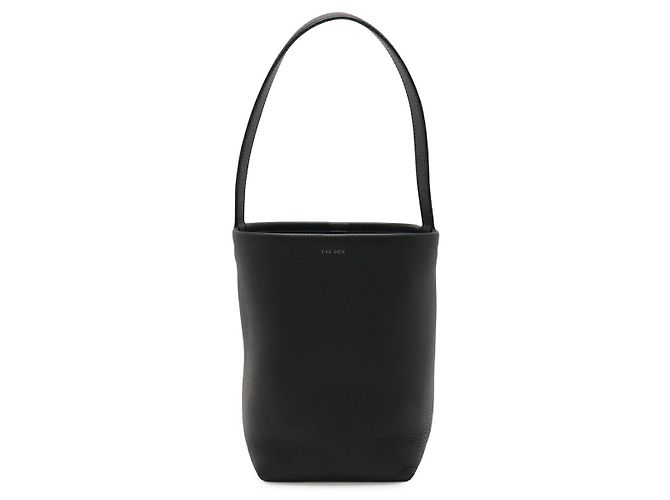 The Row Small Park Leather Tote Nero