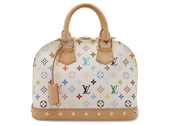 Bolsa de mão Louis Vuitton Alma Branco