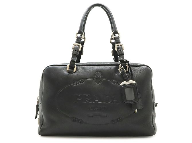 Borsa Mini Boston Prada Vitello Dyno Nero