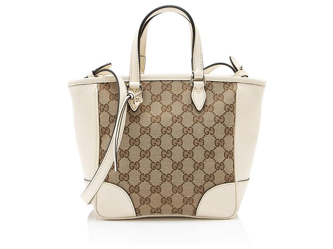 Sac cabas Gucci GG Canvas Bree Small Marron Beige