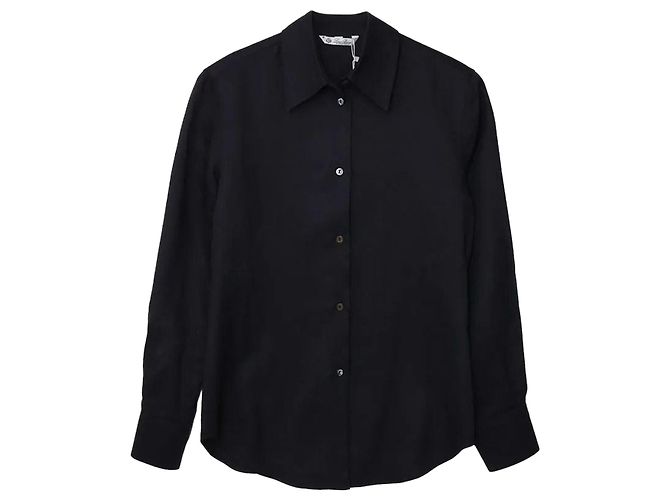 Loro Piana Camicia in seta da donna Nero