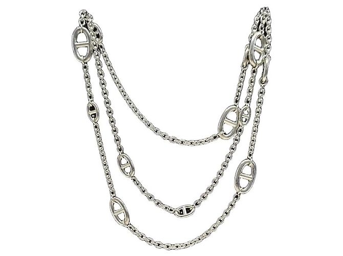 Hermès Collana lunga in argento