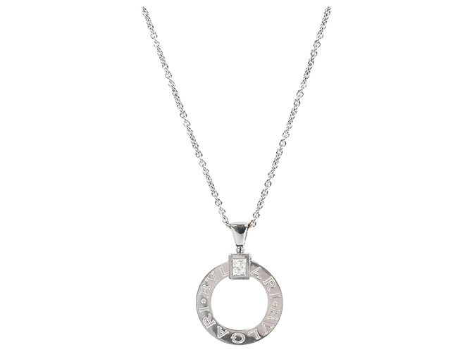 Bulgari Collier Cercle Ouvert Blanc