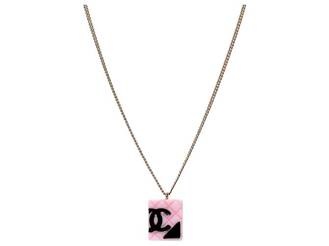 Chanel Colar Camélia Rosa