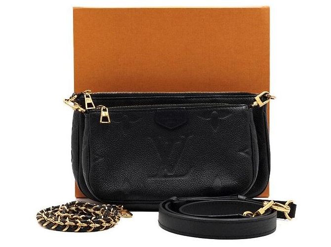 Louis Vuitton Multi Pochette Accessories Monogram Black