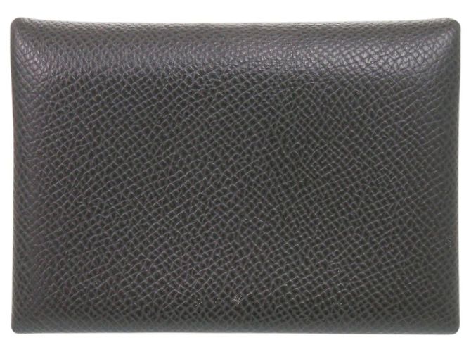 Hermès Hermes Calvi Duo Coin Case Damier ebene