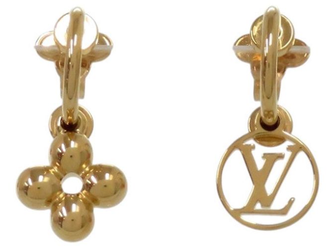 Orecchini a cerchio Louis Vuitton Gold D'oro