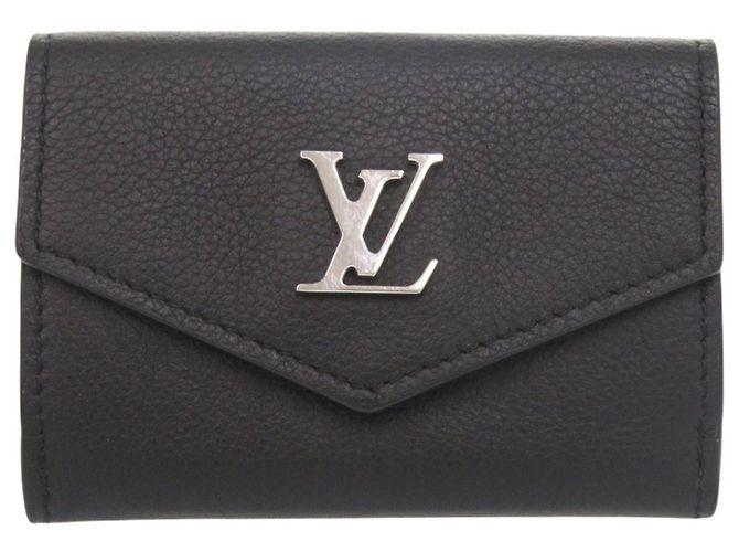 Louis Vuitton Portefeuille Lock Mini Wallet Black