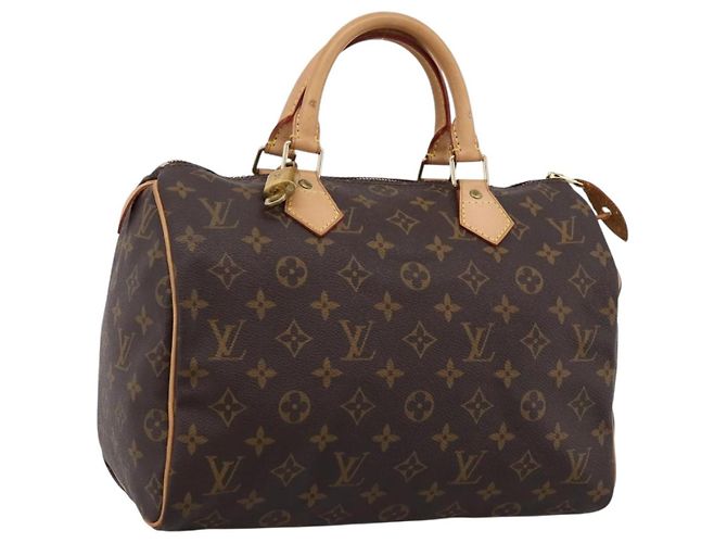 LOUIS VUITTON Monogram Speedy 30 Hand Bag M41526 LV Auth 201005V Monograma