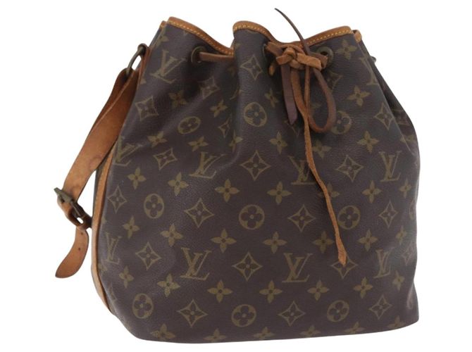 LOUIS VUITTON Bolsa de Ombro Monogram Petit Noe M42226 LV Auth 196422 Monograma