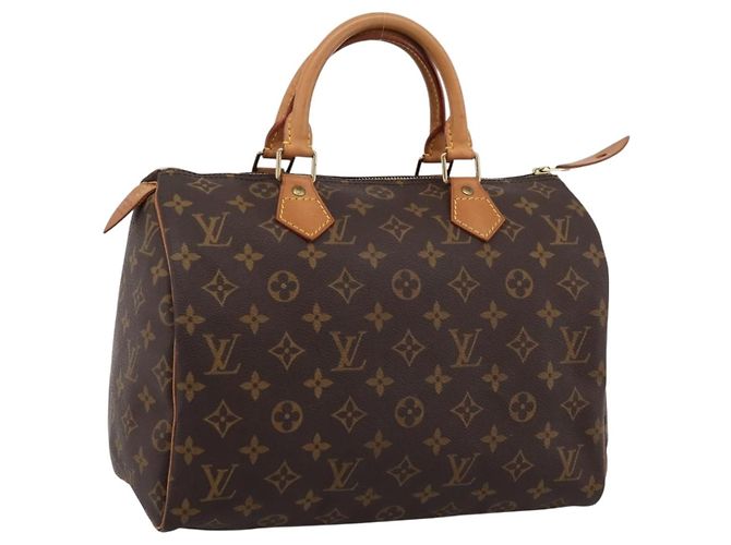 Bolsa de mão LOUIS VUITTON Monogram Speedy 30 M41526 LV Auth 197697V Monograma